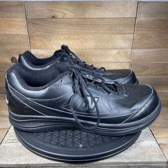 New Balance 577 Walking SL-2 Shoes Lace Up Black MW577BK Mens Size 13 2E - Picture 1 of 10